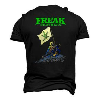 Freak Brothers Raise The Flag Men's 3D T-Shirt Back Print | Mazezy