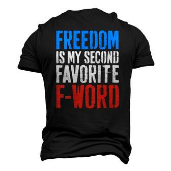 Womens Freedom Is My Second Favorite F-Word 4Th Of July V-Neck Men's 3D T-Shirt Back Print | Mazezy