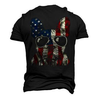 French Bulldog American Usa Flag 4Th Of July Frenchie Men's 3D T-shirt Back Print - Seseable