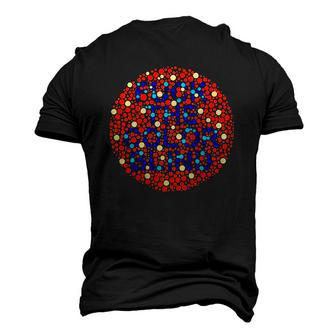 Fuck The Color Blind Color Blind Test Men's 3D T-Shirt Back Print | Mazezy