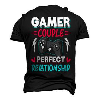 Gamer Couple Perfect Relationship Video Gamer Gaming Men's 3D T-shirt Back Print - Seseable