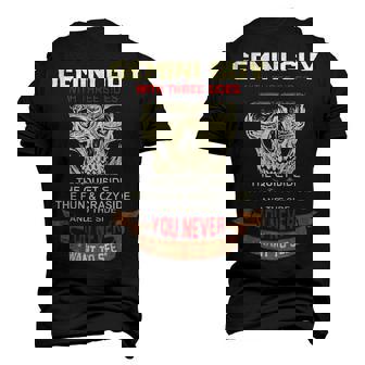 Gemini Guy I Have 3 Sides Gemini Guy Birthday Men's 3D T-shirt Back Print | Seseable CA