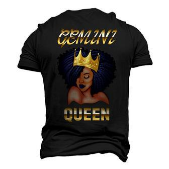 Gemini Queen Born In May-June Black Queen Birthday Men's 3D T-shirt Back Print - Seseable