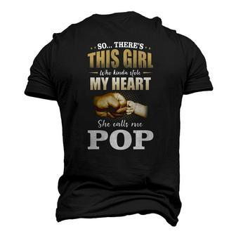 Mens This Girl Who Kinda Stole My Heart She Calls Me Pop Men's 3D T-Shirt Back Print | Mazezy