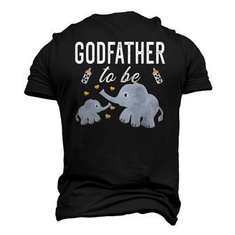 Mens Godfather To Be Elephant Baby Shower Godfather Men's 3D T-Shirt Back Print | Mazezy