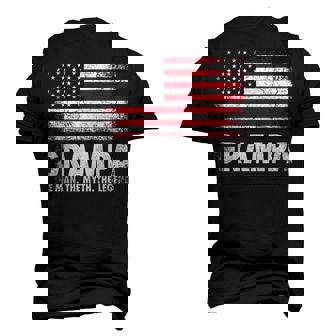 Grampa The Man Myth Legend Fathers Day 4Th Of July Grandpa Men's 3D T-shirt Back Print | Seseable CA