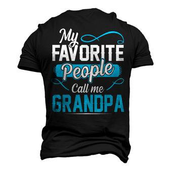 Grandpa My Favorite People Call Me Grandpa V2 Men's 3D T-shirt Back Print - Seseable