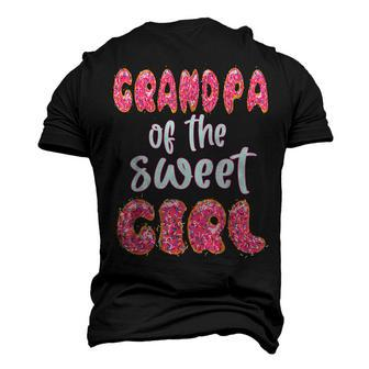 Mens Grandpa Of The Sweet Girl Donut Birthday Party Outfit Family Men's 3D T-shirt Back Print - Seseable
