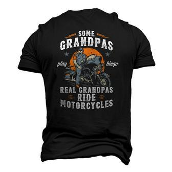 Mens Some Grandpas Play Bingo Real Grandpas Ride Motorcycles Men's 3D T-Shirt Back Print | Mazezy