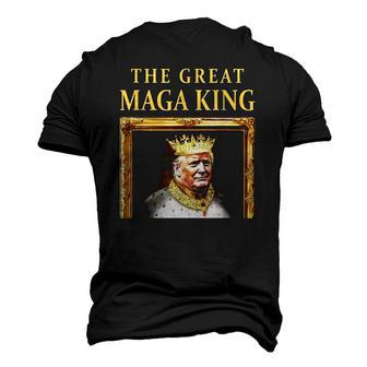 The Great Maga King Trump Portrait Ultra Maga King Men's 3D T-Shirt Back Print | Mazezy