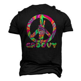 Groovy 70S Tie Dye 70S 80S 90S Vintage Old Men's 3D T-Shirt Back Print | Mazezy