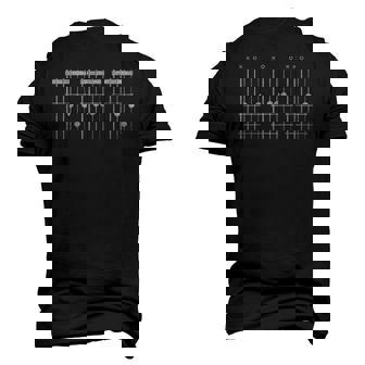 Guitar Strings Dad Guitarist Fathers Day Guitar Men's 3D T-Shirt Back Print | Mazezy