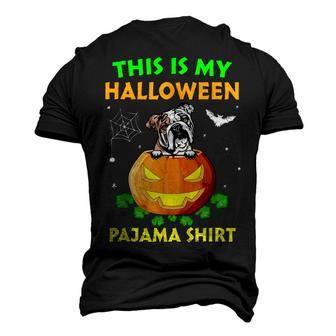 This Is My Halloween Costume Pajama English Bulldog Lover Men's 3D T-shirt Back Print - Seseable
