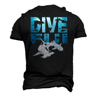 Hammerhead Shark And Whitetip Dive Fiji Hammerhead Men's 3D T-Shirt Back Print | Mazezy