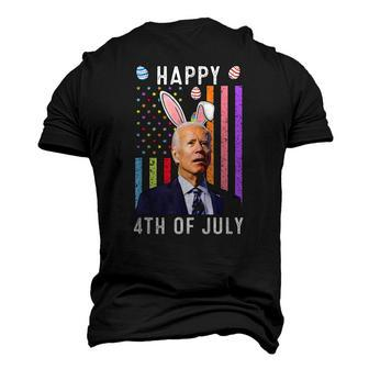 Happy 4Th Of July Confused Joe Biden Happy Easter Day Men's 3D T-Shirt Back Print | Mazezy