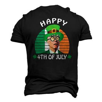Happy 4Th Of July Joe Biden Leprechaun St Patricks Day Men's 3D T-Shirt Back Print | Mazezy