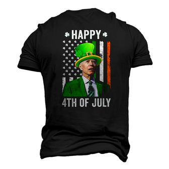 Happy 4Th Of July Joe Biden St Patricks Day Leprechaun Hat Men's 3D T-Shirt Back Print | Mazezy