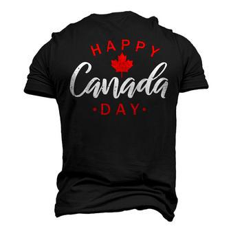 Happy Canada Day Maple Leaf Canadian Flag Kids Men's 3D T-shirt Back Print - Seseable