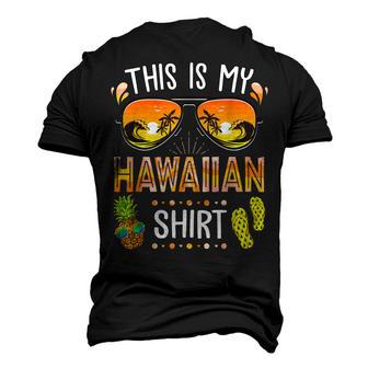 This Is My Hawaiian Aloha Hawaii Beach Summer Vacation Men's 3D T-Shirt Back Print | Mazezy