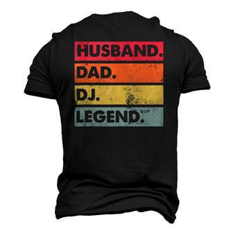 Husband Dad Dj Legend Dj Disc Jockey Music Player Men's 3D T-Shirt Back Print | Mazezy
