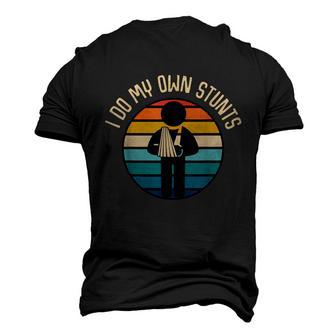 I Do My Own Stunts Get Well Funny Injury Hand Wrist Men's 3D Print Graphic Crewneck Short Sleeve T-shirt - Monsterry AU