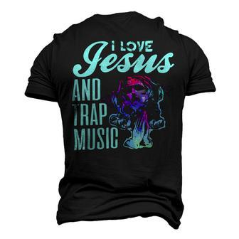 I Love Jesus And Trap Music Ee Men's 3D Print Graphic Crewneck Short Sleeve T-shirt - Monsterry DE