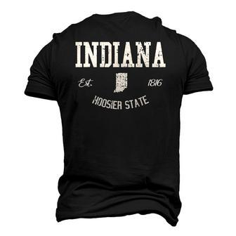 Indiana Hoosier State Varsity Sports College Athletic Men's 3D T-Shirt Back Print | Mazezy