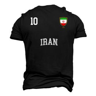 Iran 10 Iranian Flag Soccer Team Football Men's 3D T-Shirt Back Print | Mazezy