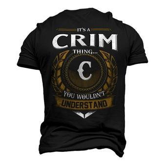 Its A Crim Thing You Wouldnt Understand Name Men's 3D T-shirt Back Print - Seseable