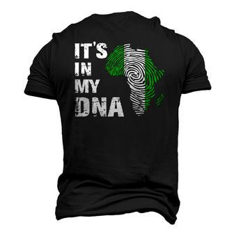 Its In My Dna Proud Nigeria Africa Usa Fingerprint Men's 3D T-Shirt Back Print | Mazezy