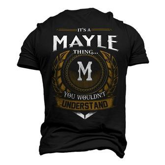 Its A Mayle Thing You Wouldnt Understand Name Men's 3D T-shirt Back Print - Seseable