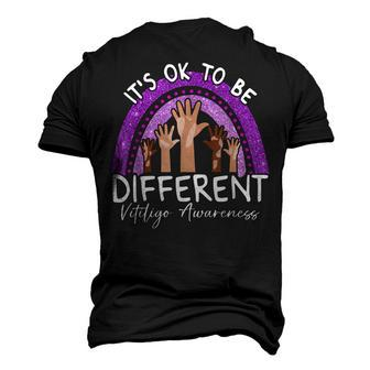 Its Ok To Be Different Vitiligo Awareness Men's 3D T-shirt Back Print - Seseable