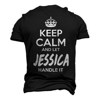 Jessica Name Keep Calm And Let Jessica Handle It Men's 3D T-shirt Back Print - Seseable