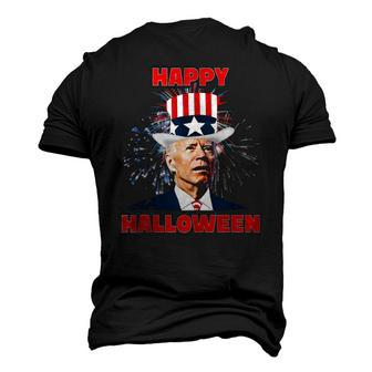 Joe Biden Happy Halloween For Fourth Of July Men's 3D T-Shirt Back Print | Mazezy