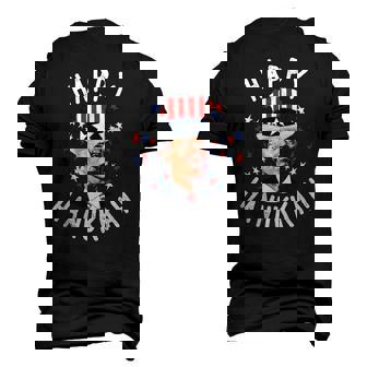 Joe Biden Happy Hanukkah Confused Fourth Of July Men's 3D T-Shirt Back Print | Mazezy