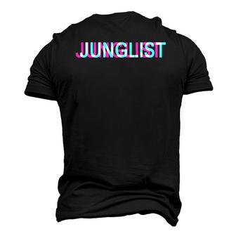 Junglist Movement I Drum N Bass Trippy Glitch Junglist Men's 3D T-Shirt Back Print | Mazezy