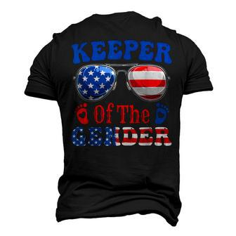 Keeper Of The Gender 4Th Of July Baby Gender Reveal Men's 3D T-Shirt Back Print | Mazezy