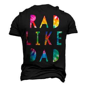 Kids Rad Like Dad Tie Dye Father’S Day Kids Boys Son Men's 3D T-shirt Back Print - Seseable