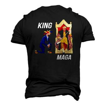 King Maga Biden Clown Kneel Trump King Men's 3D T-Shirt Back Print | Mazezy