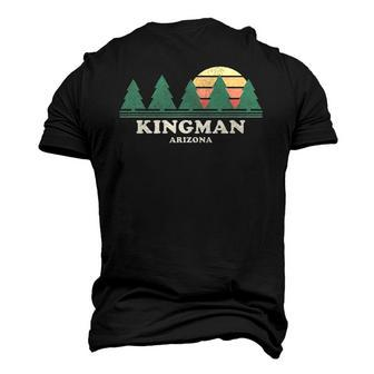 Kingman Az Vintage Throwback Tee Retro 70S Men's 3D T-Shirt Back Print | Mazezy