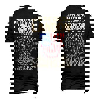 Landon Name Im The Crazy Landon Men's 3D T-shirt Back Print - Seseable