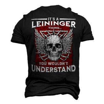 Leininger Name Shirt Leininger Family Name Men's 3D Print Graphic Crewneck Short Sleeve T-shirt - Monsterry CA