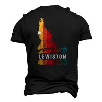 Lewiston Idaho Vintage Retro Souvenir Men's 3D T-Shirt Back Print | Mazezy