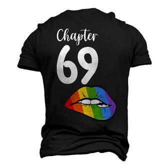 Lgbt Sexy Lips Rainbow Chapter 69 Birthday Celebration Men's 3D T-shirt Back Print - Seseable