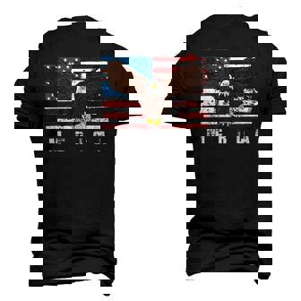 Liberty 4Th Of July Merica Us Flag Proud American Bald Eagle Men's 3D T-Shirt Back Print | Mazezy