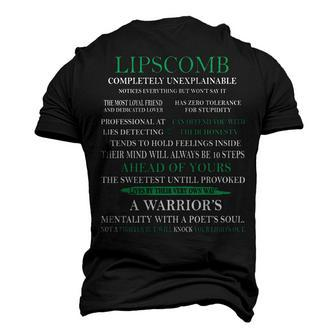 Lipscomb Name Lipscomb Completely Unexplainable Men's 3D T-shirt Back Print - Seseable