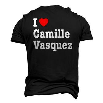 I Love Camille Vasquez Red Heart Men's 3D T-Shirt Back Print | Mazezy