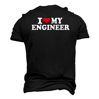 I Love My Engineer Mechanic Machinist Men's 3D T-Shirt Back Print | Mazezy
