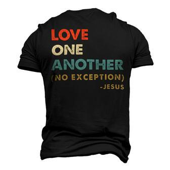 Love One Another No Exceptions Jesus Christ Christian Lover 260220B Men's 3D Print Graphic Crewneck Short Sleeve T-shirt - Monsterry DE