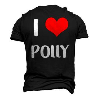 I Love Polly Guy Heart Anniversary 6 Happy Valentines Day Men's 3D T-Shirt Back Print | Mazezy